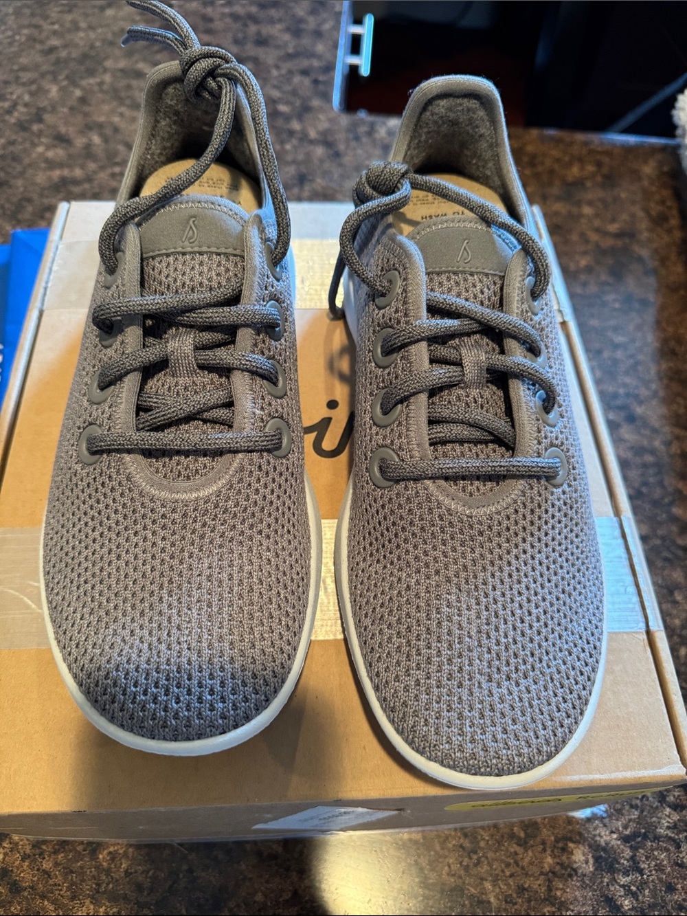 allbirds Women’s Tree Runner Lace-Up Sneakers — Gray size 7
